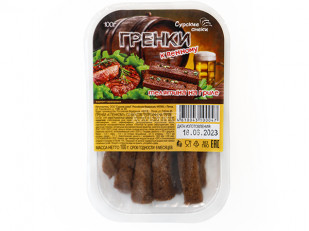 Ресторанные гренки с беконом: Сурские гренки Телятина на гриле (100 гр)