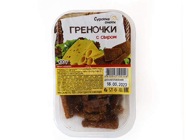 Сурские гренки со вкусом Сыра (100 гр) в Уссурийске