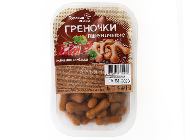 Сурские (ПШЕНИЧНЫЕ) Копченая колбаска (100 гр) в Уссурийске