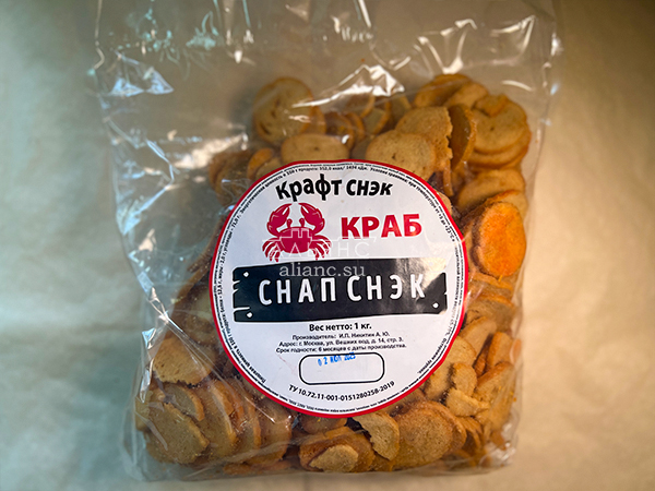 Снапсы ПШЕНИЧНЫЕ "Краб" в Уссурийске