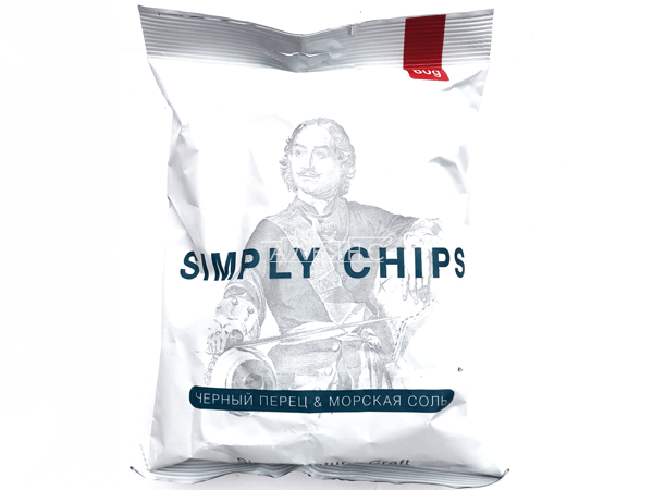 Картофельные чипсы "Simple chips" Морская соль и черный перец 80 гр. в Уссурийске